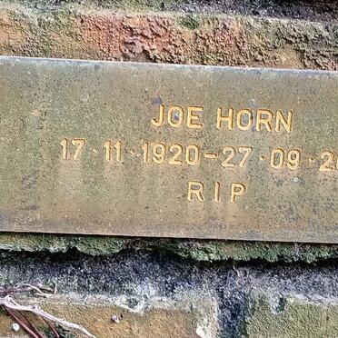 HORN Joe 1920-2001