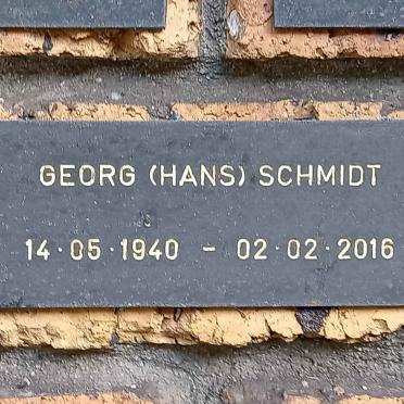 SCHMIDT Georg 1940-2016