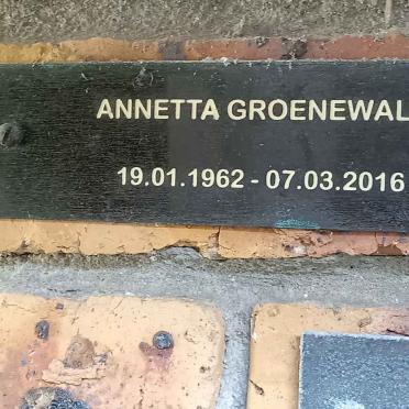 GROENEWALD Annetta 1962-2016