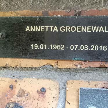 GROENEWALD Annetta 1962-2016