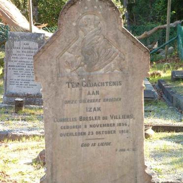 VILLIERS Izak Cornelis Bresler, de  1896-1918