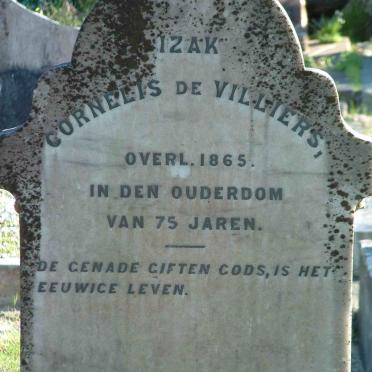 VILLIERS Izak Cornelis, de -1865