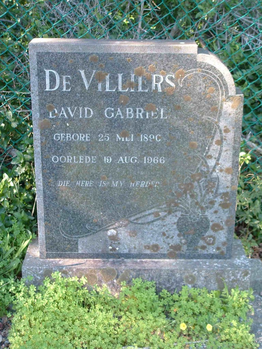 VILLIERS David Gabriel, de 1896-1966