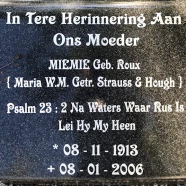 ? Miemie nee ROUX 1913-2006