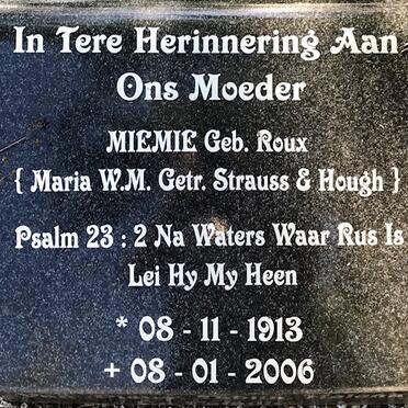 ? Miemie nee ROUX 1913-2006
