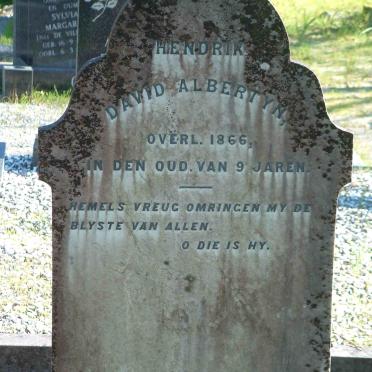 ALBERTYN Hendrik David 1857-1866