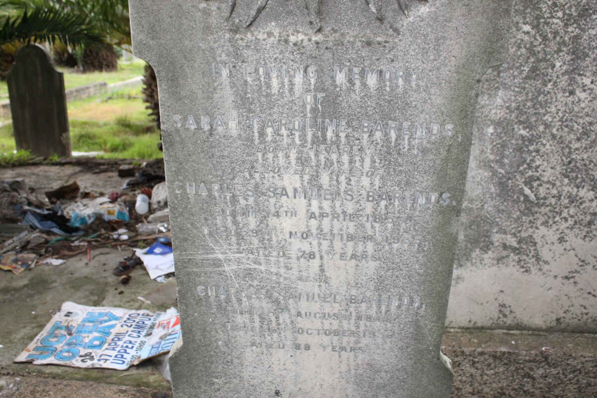 BARENDS Charles Samuel 1848-1936 &amp; Sarah Caroline JEAREY 1857-1935