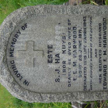 HARWOOD Edward E.M. 1867-1964 &amp; Hester S.J. KUYS 1871-1943