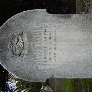 HOARE Gertrude 1852-1953