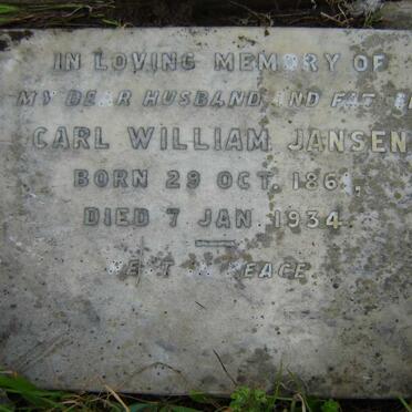 JANSEN Carl William 1861-1934