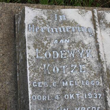 KOTZE Lodewyk 1869-1937