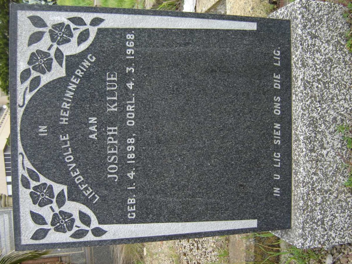 KLUE Joseph 1898-1968