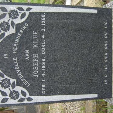 KLUE Joseph 1898-1968