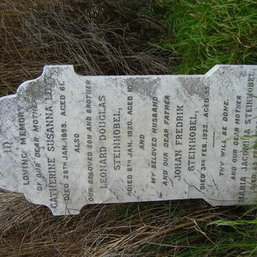 LUYT Catherine Susanna -1899 :: STEINHOBEL Leonard Douglas -1920 :: STEINHOBEL Johan Fredrik -1925