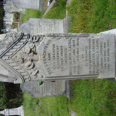 LAING Hernoldus 1865-1923 &amp; Magdalena Jacoba Petronella JACOBS 1861-1937