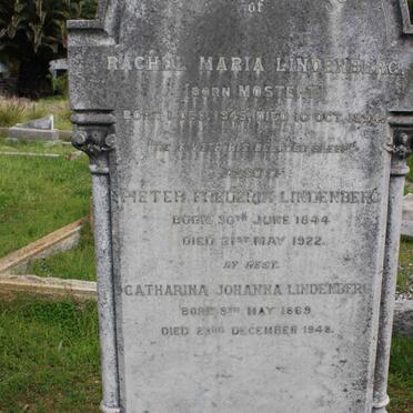 LINDENBERG Pieter Frederik 1844-1922 &amp; Rachel Maria MOSTERT 1845-1894 :: LINDENBERG Catharina Johanna 1869-1948