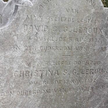 LEROUX David C.G. -1892 :: LEROUX Christina S. -1892
