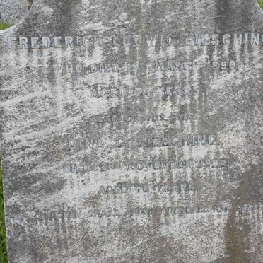 LIESCHING Frederick Ludwig -1890 &amp; Dina C. -1902