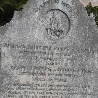 MOCKE Johanna Carolina nee STIGLING -1892 :: MOCKE Frans Petrus Jacobus -1892