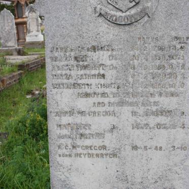 McGREGOR :: CAIRNES :: CAIRNS :: KIRSTEN :: HEYDENDRYCH