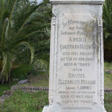 NELSON Arend Coenraad -1910 &amp; Rachel Elizabeth LOUW -1918