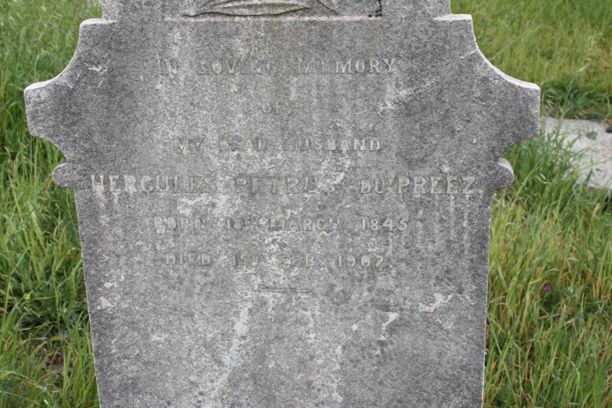 PREEZ Hercules Petrus, du 1845-1907
