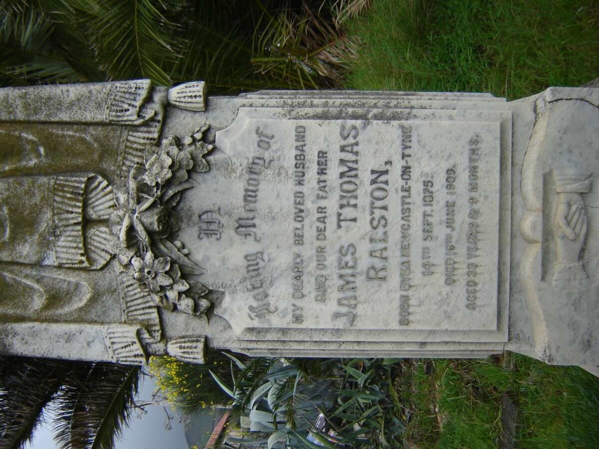 RALSTON James Thomas 1875-1909