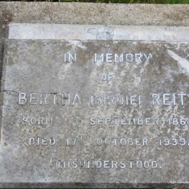 REITZ Bertha 1863-1939