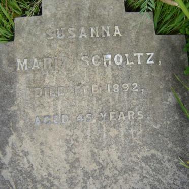 SCHOLTZ Susanna Maria -1892