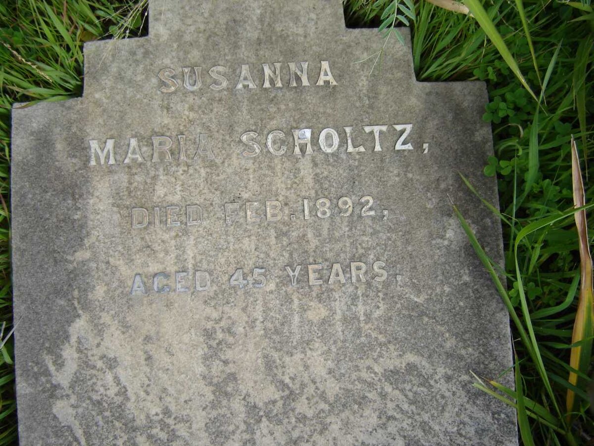 SCHOLTZ Susanna Maria -1892