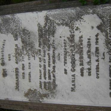 SMUTS Johannes Adriaan 1827-1903 &amp; Maria Goudrica BORCHERDS 1875-1924