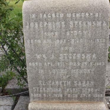 STEENSMA Josephine :: STEENSMA W.?. :: STEENSMA Elizabeth Sarah ? 