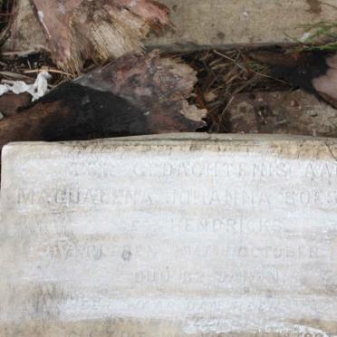 SOESMAN Magdalena Johanna nee HENDRICKS -1920