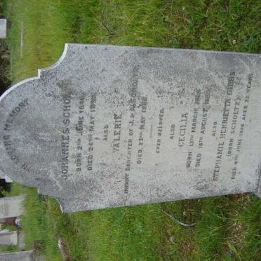 SCHOLTZ Johannes 1846-1892 :: SCHOLTZ Valerie ? :: SCHOLTZ  Cecilia 1884-1899 :: GIBBS Stephanie Henrietta nee SCHOLTZ -1914
