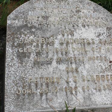 SMIT Johannes Franciscus Slabber 1864-1934 &amp; Maria Johanna SLABBER 1868-1917 