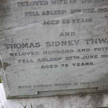 THWAITS Thomas Sidney -1944