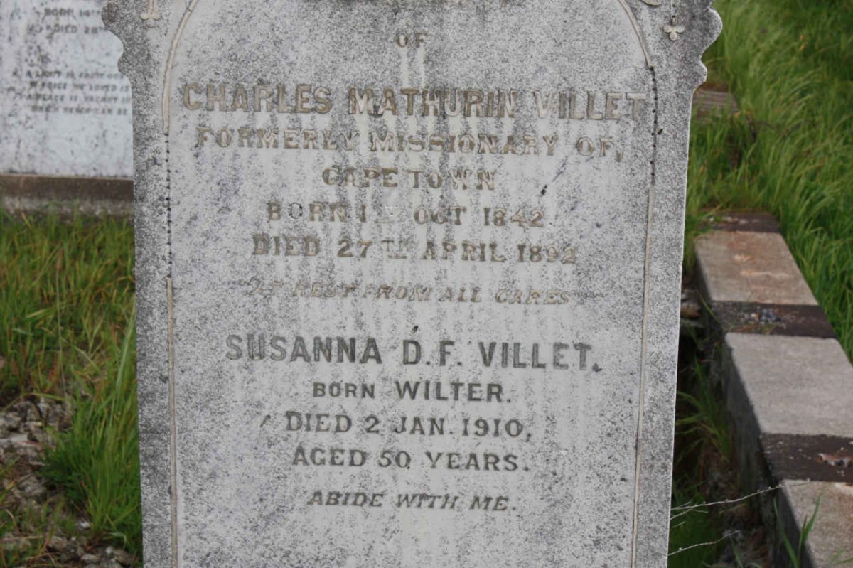 VILLET Charles Mathurin  1842-1892 &amp; Susanna D.F. WILTER -1910