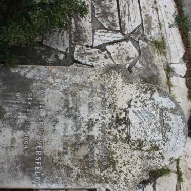 VERSFELD Gertruida Margarita nee BOSMAN 1862-1927 :: VERSFELD Melt van der Spuy 1864-1941