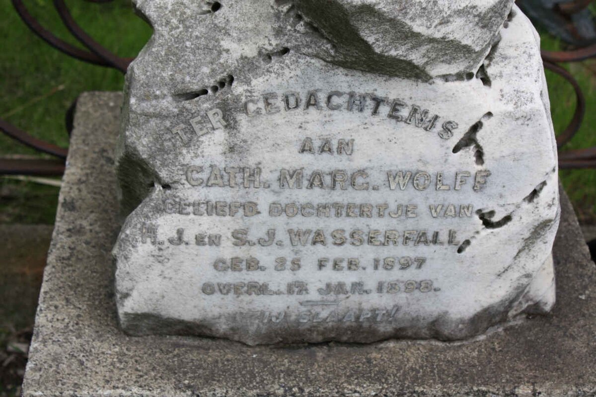 WASSERFALL Cath. Marg. Wolff 1897-1898