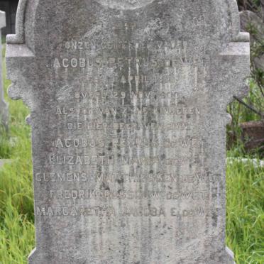 WET Jacobus Petrus, de 1811-1900