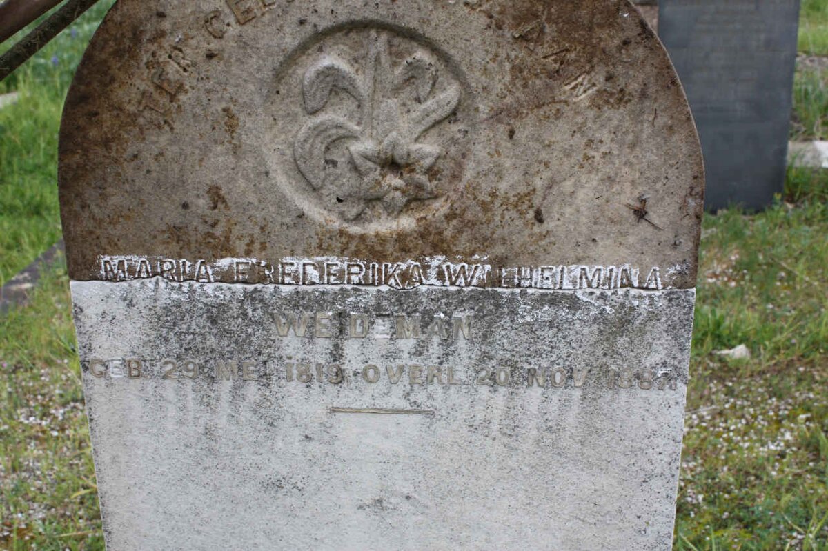WEDEMAN Maria Frederika Wilhelmina 1819-1887