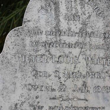 WILTER Pieter Louis 1861-1918