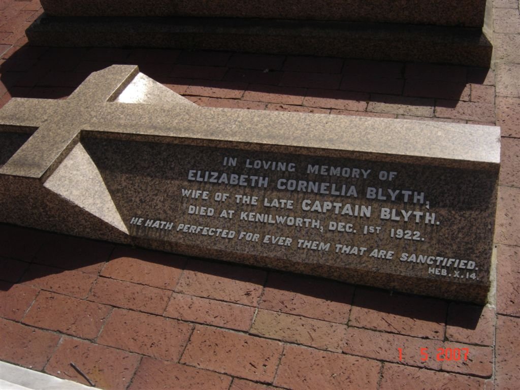 BLYTH Elizabeth Cornelia -1922