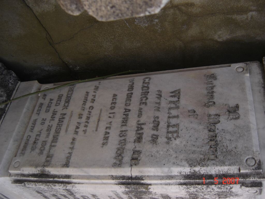 JOB Willie -1897 :: JOB Fredrick Marshall  -1904