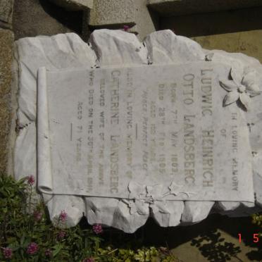 LANDSBERG Ludwig Heinrich Otto 1803-1905 &amp; Catherine -1911