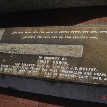 MOFFAT John Smith 1835-1918 &amp; Emily UNWIN 1831-1902