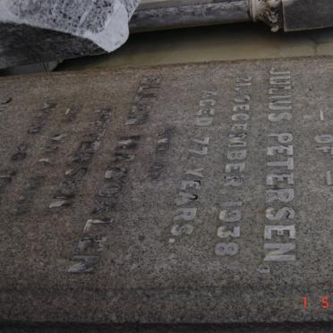 PETERSEN Julius -1938 &amp; Ellen Magdalen -1954