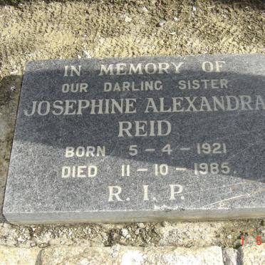 REID Josephine Alexandra 1921-1985