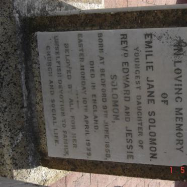 SOLOMON Edward 1820-1886 &amp; Jessie MATTHEWS 1817-1881