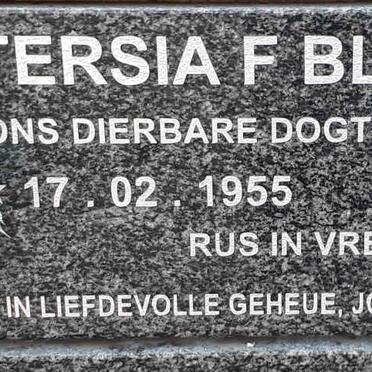 BLIGNAUT Tersia F. 1955-2015